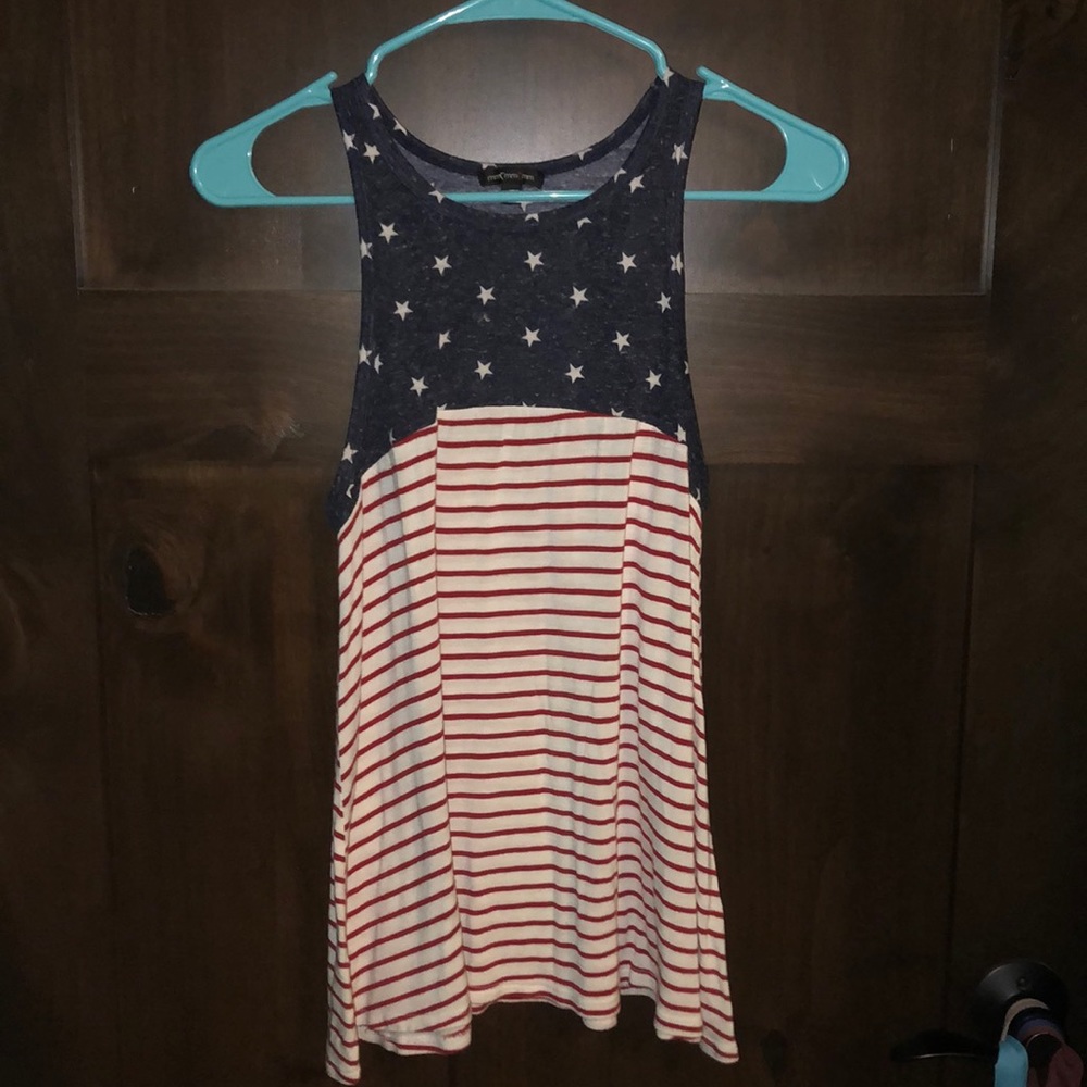 Red white and blue tank top
